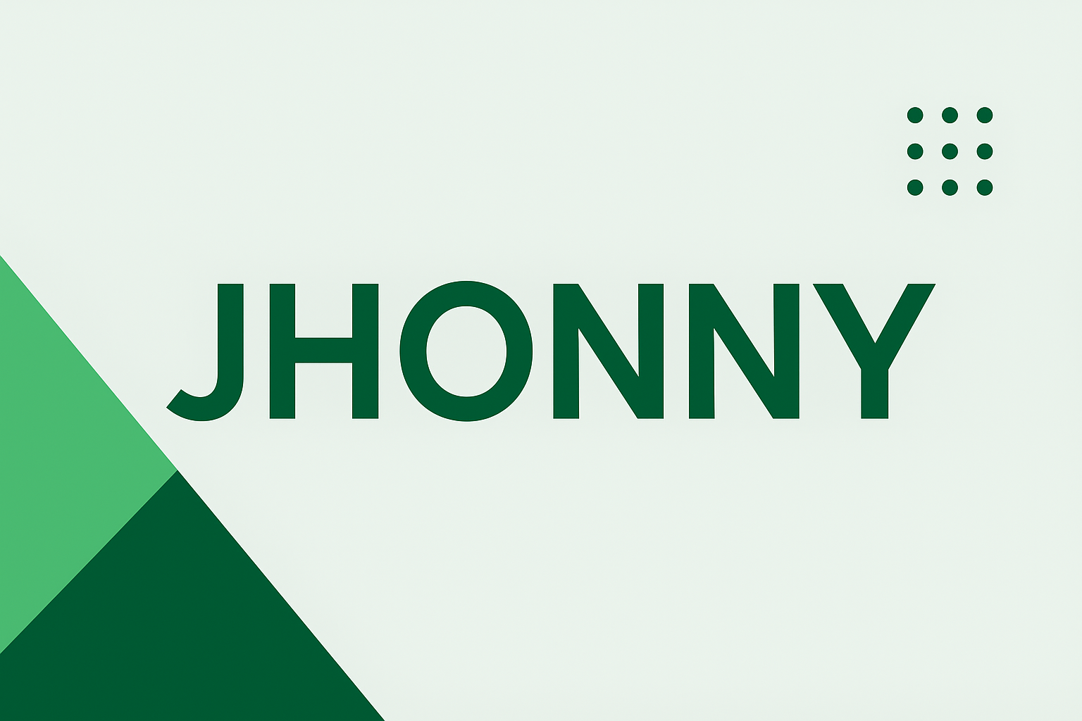 Jhonny - Sviluppatore & Designer